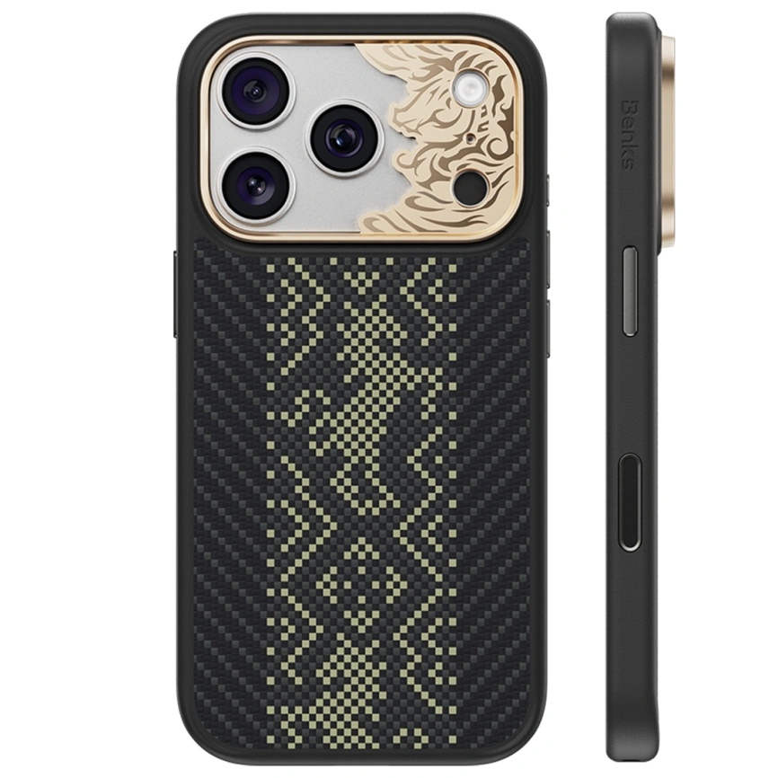 Чехол Benks Knight Pro Case Kevlar для iPhone 18 Pro Black Knight (C.K.FL.AP.GD.B072) фото 1