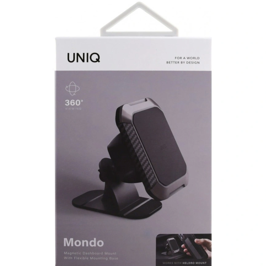 Автомобильный держатель Uniq Mondo Magnetic Dashboard Black фото 3
