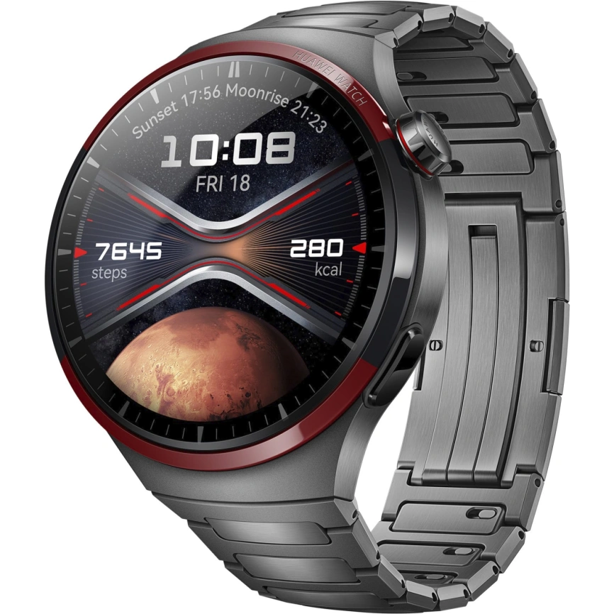 Смарт-часы Huawei Watch 4 Pro 48mm eSim Cellular Grey Aerospace-Grade Titanium Case (55020BXM) фото 1