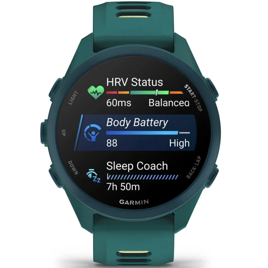 Смарт-часы Garmin Forerunner 170 Music (010-03920-12) Teal Green/Citron фото 5