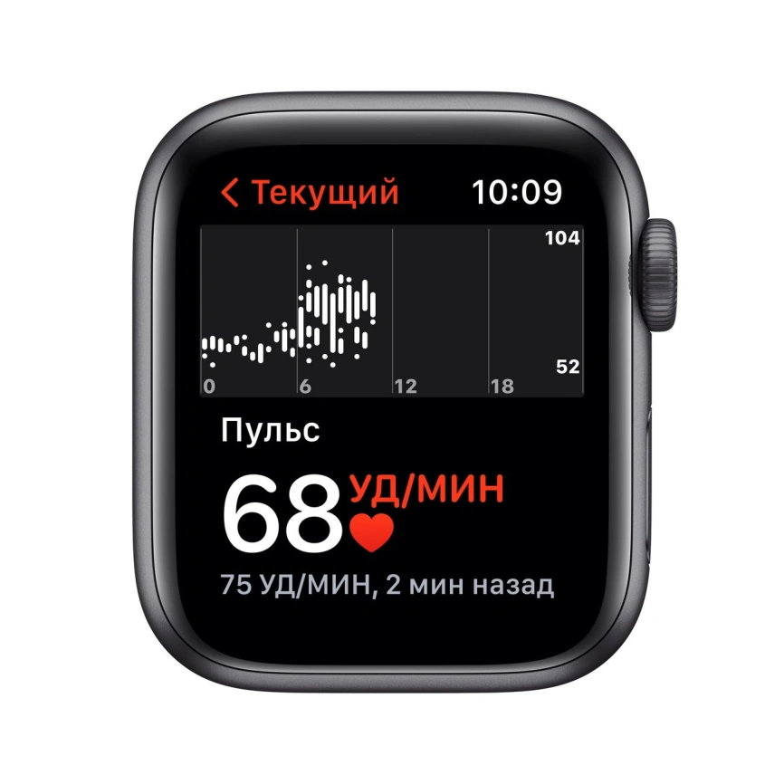 Смарт-часы Apple Watch Series SE GPS 44mm Space Gray/Midnight (Серый космос/Черный) Sport Band (MKQ63RU/A) фото 5