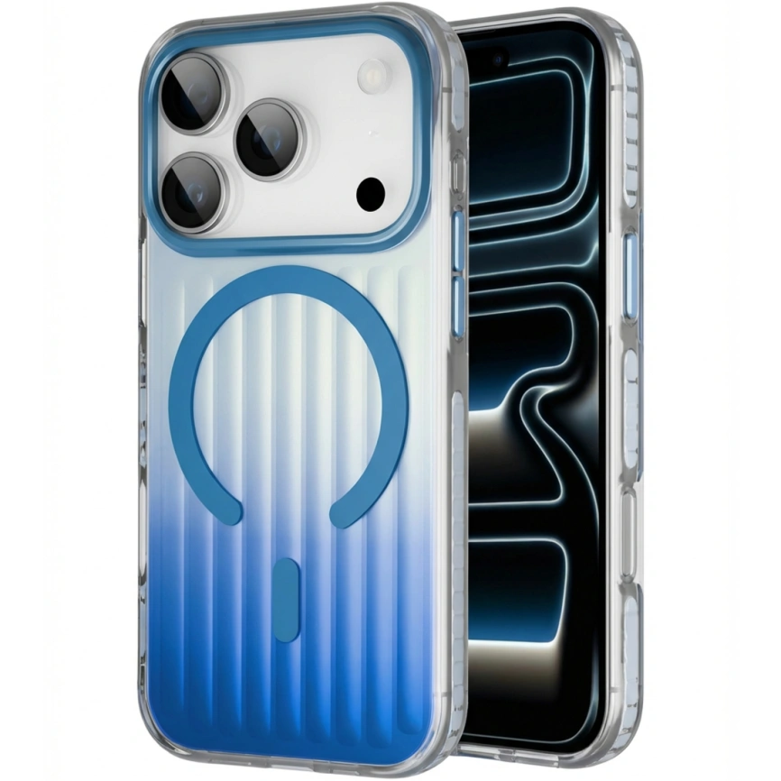 Чехол Gurdini Ocean Case Transparent для iPhone 17 Pro Blue фото 2