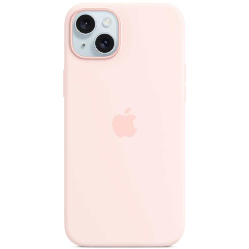 Силиконовый чехол Apple MagSafe для iPhone 15 Plus Light Pink фото 2