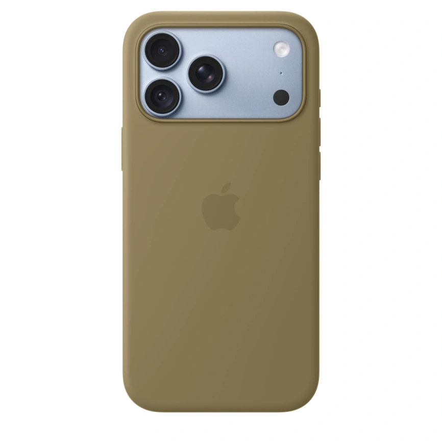 Чехол Apple Silicone Case with MagSafe для iPhone 18 Pro Olive (MK8V4) фото 3