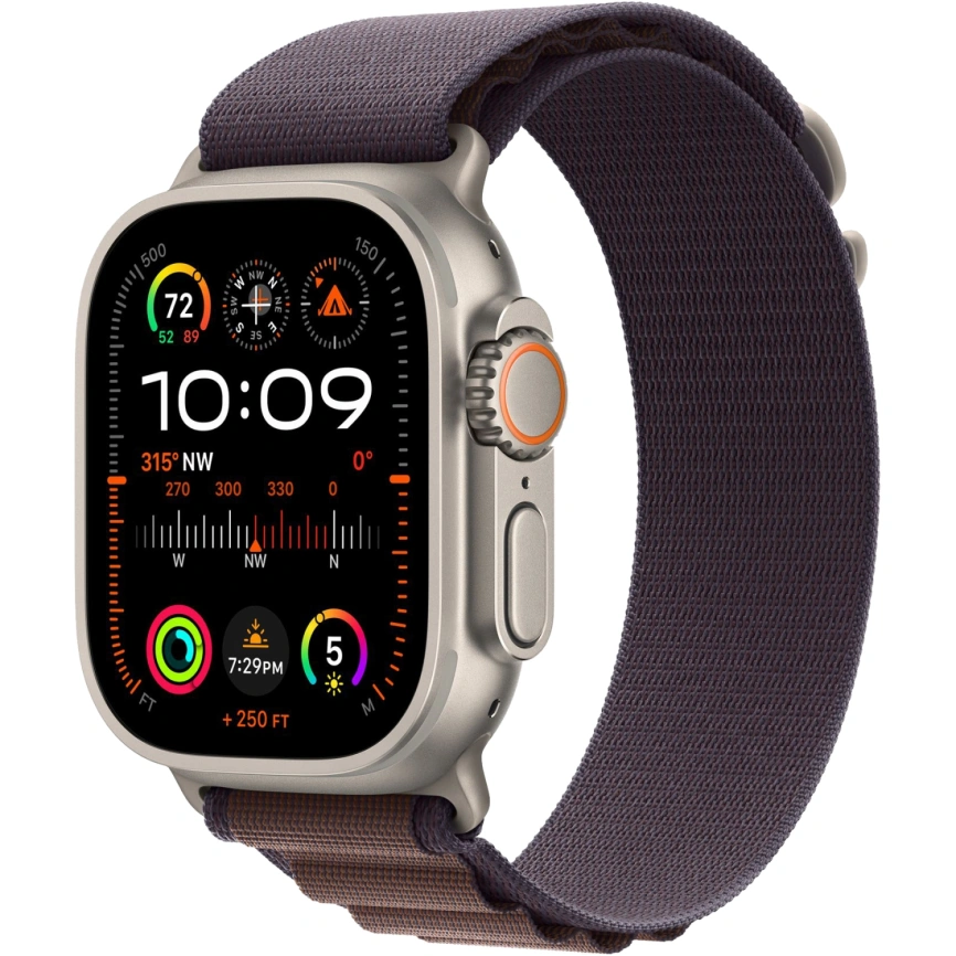 Смарт-часы Apple Watch Ultra 2 49mm Titanium Case with Indigo Alpine Loop M фото 1