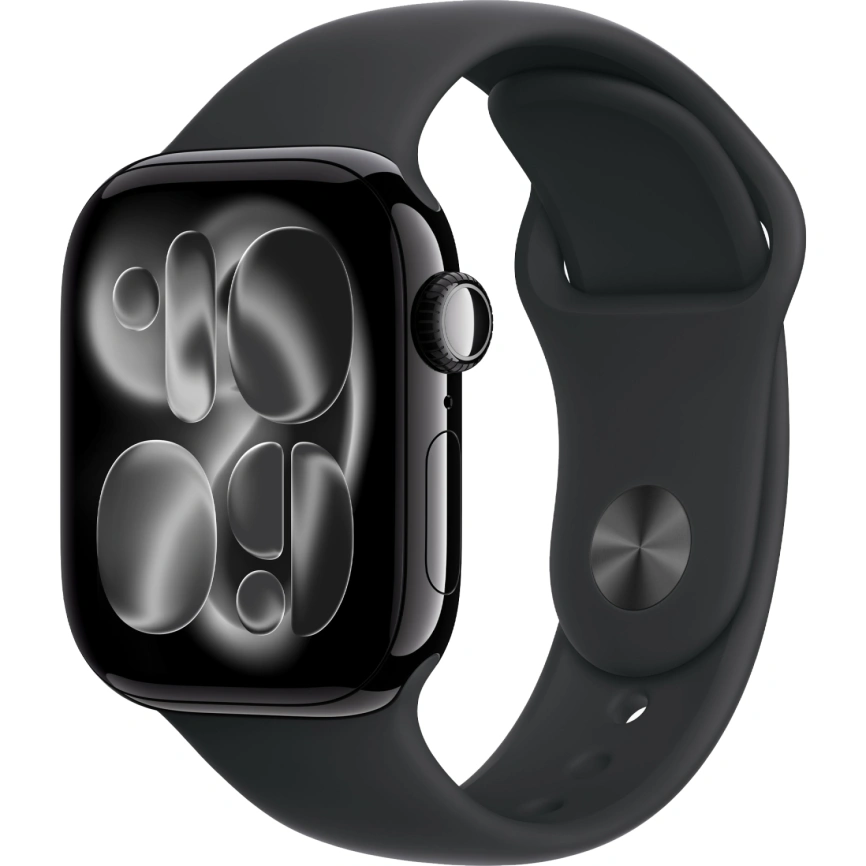 Смарт-часы Apple Watch Series 11 46mm Jet Black Aluminium Case with Black Sport Band M/L фото 1