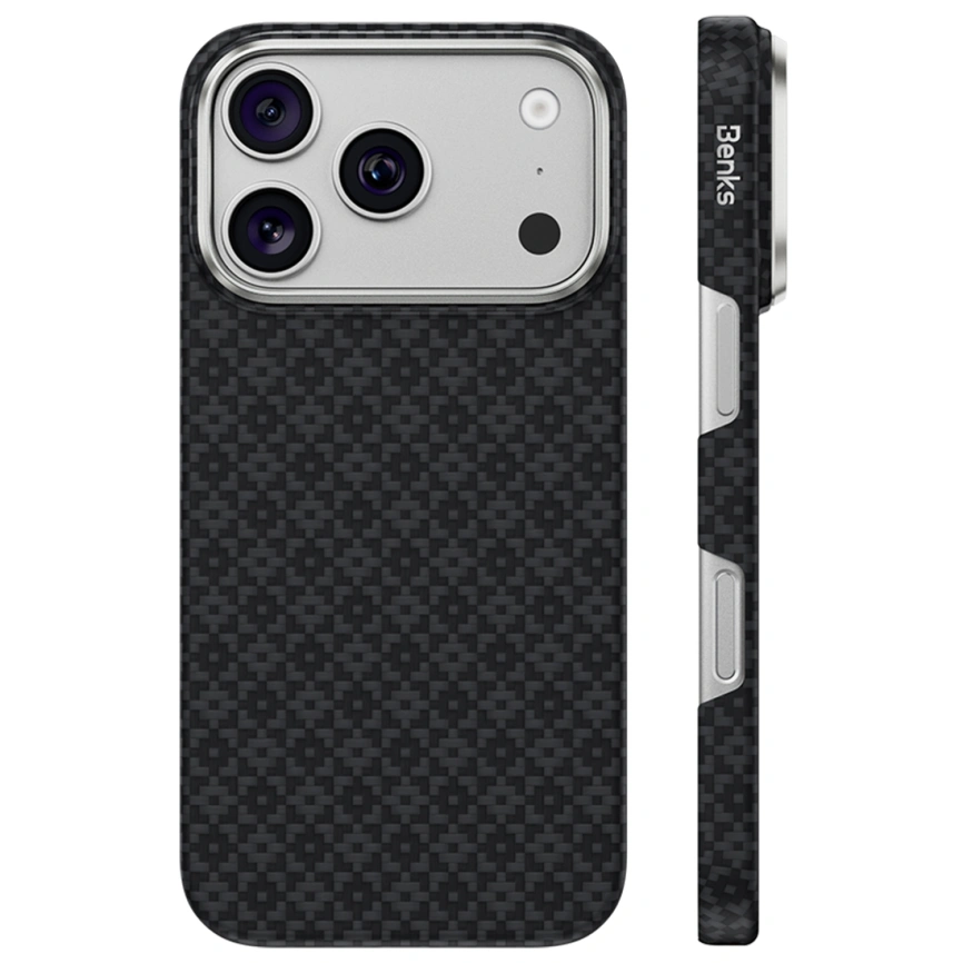 Чехол Benks ArmorGrid Air C1 Case Kevlar для iPhone 18 Pro Max Black (C.K.FL.AP.BK.0073) фото 1