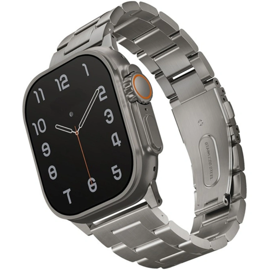 Ремешок Uniq Osta Steel Strap для Apple Watch 44/45/49 Silver фото 1