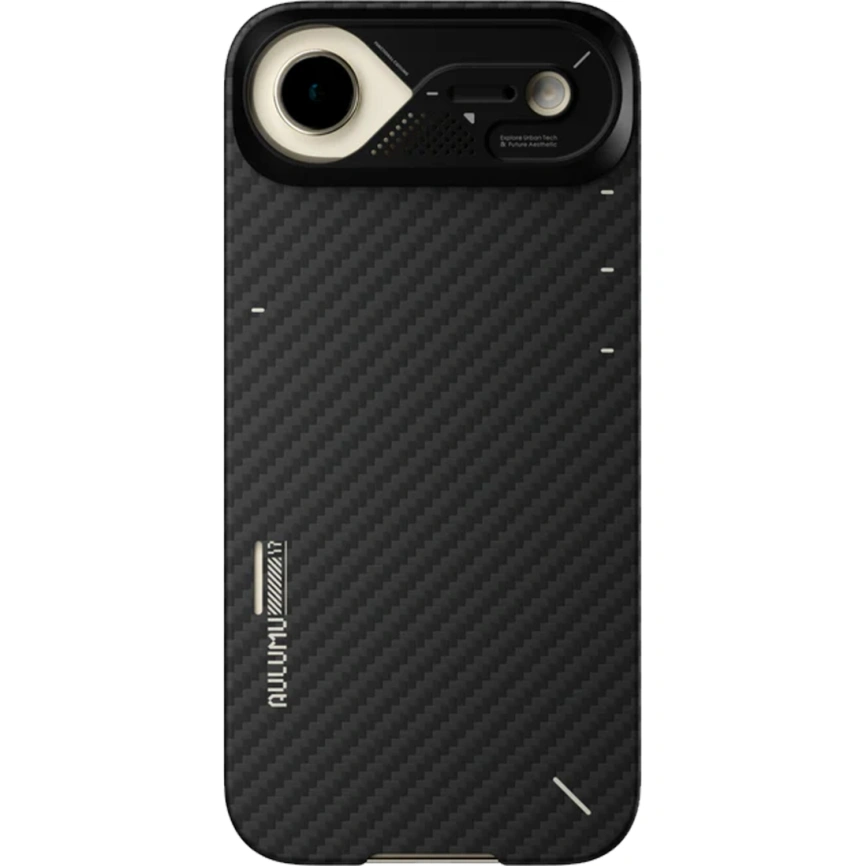 Чехол Aulumu A17 Aramid Fiber Case with MagSafe для iPhone Air Black фото 5