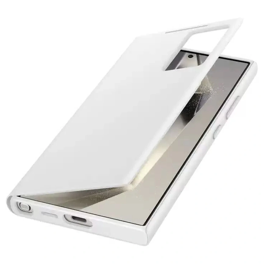Чехол-книжка Samsung Smart View Wallet Case для S24 Ultra White фото 2