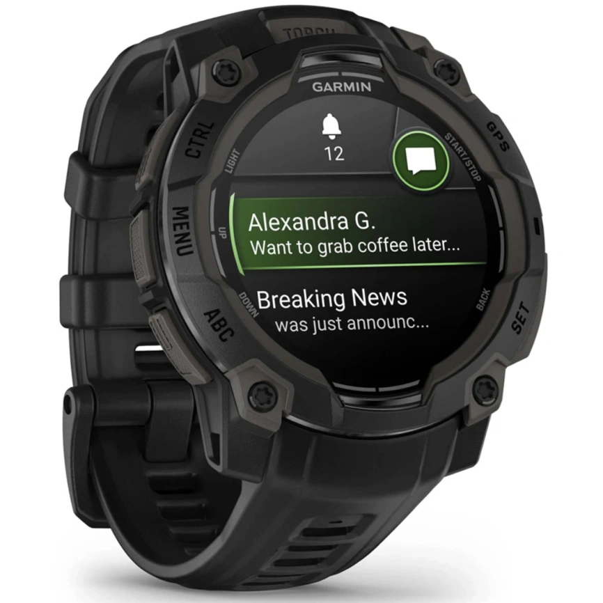 Смарт-часы Garmin Instinct 3 45mm Amoled Black (010-02936-00) фото 3