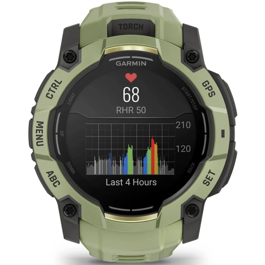 Смарт-часы Garmin Instinct 3 50mm Amoled Fern Green with Fern Green Band (010-03020-02) фото 8
