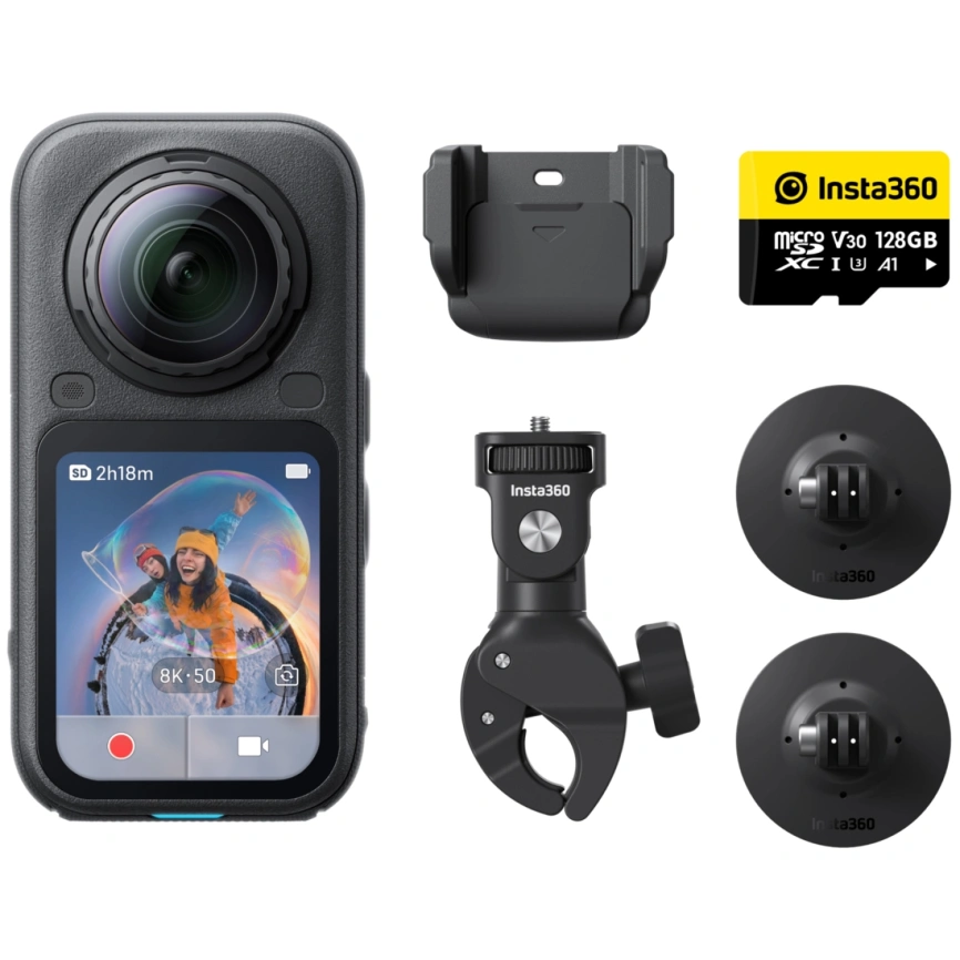 Экшн-камера Insta360 X6 Motorcycle Bundle Black фото 2