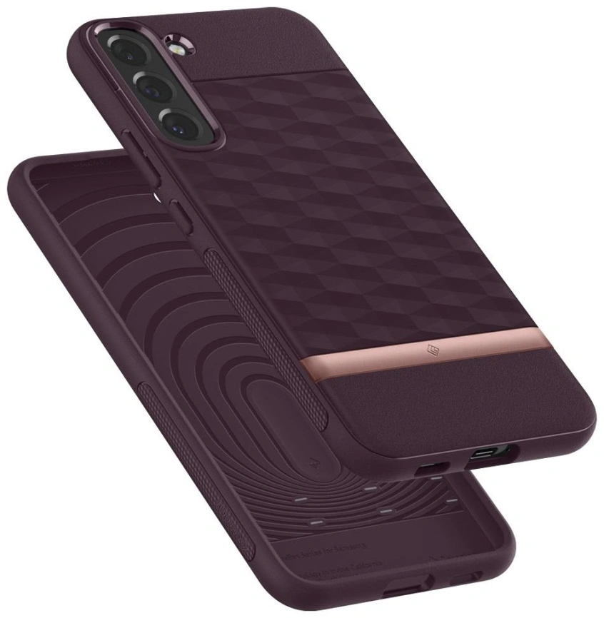 Чехол Spigen Parallax Galaxy S22 Plus (ACS03975) Burgundy фото 2