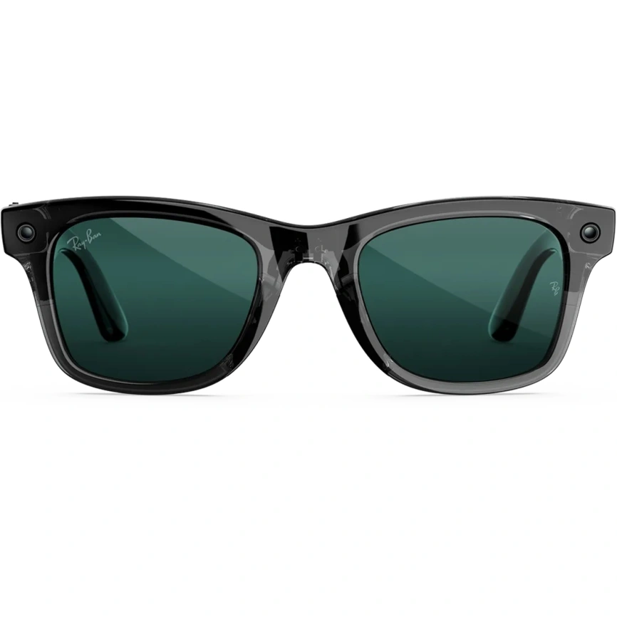 Умные очки Ray-Ban Wayfarer (Gen 3) Transparent Black Standard Transitions Aquamarine фото 6