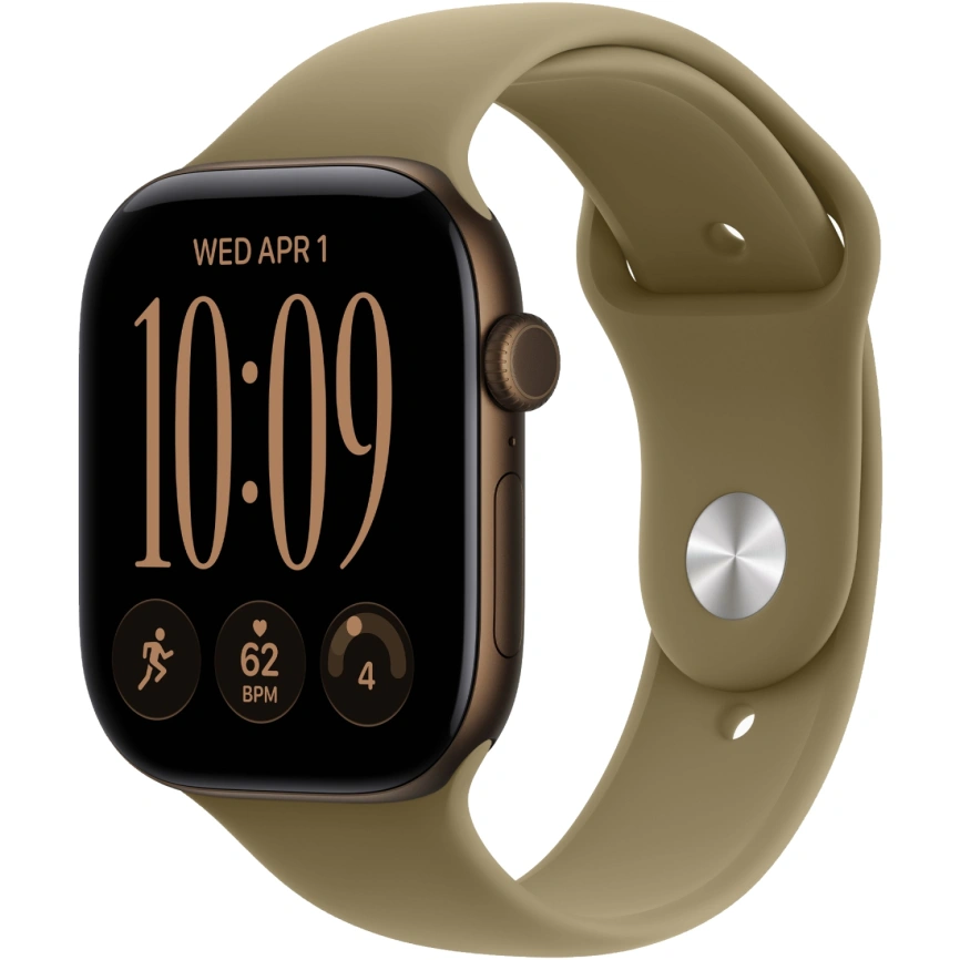 Смарт-часы Apple Watch Series 12 42mm Dark Bronze Aluminum Case with Olive Sport Band S/M фото 1