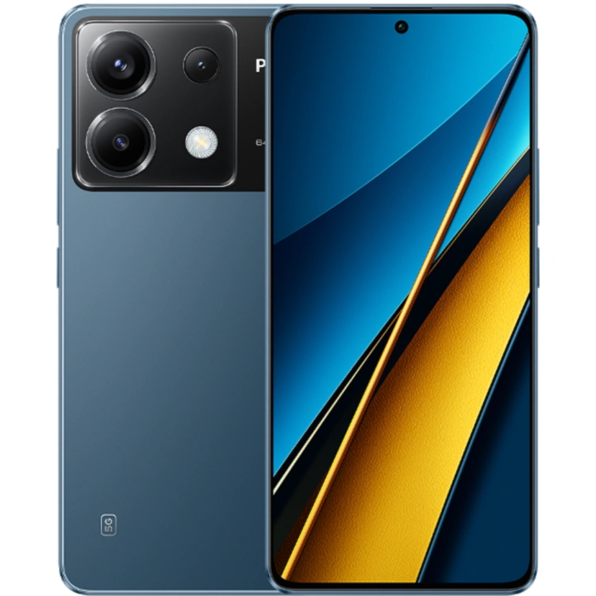 Смартфон XiaoMi Poco X6 5G 12/512Gb Blue EAC фото 1