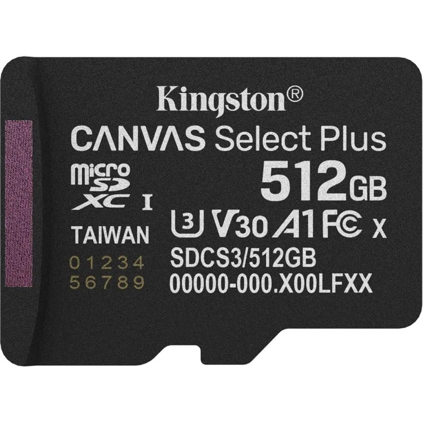 Карта памяти Kingston Canvas Select Plus 512Gb MicroSDXC (SDCS3/512GBSP) фото 1