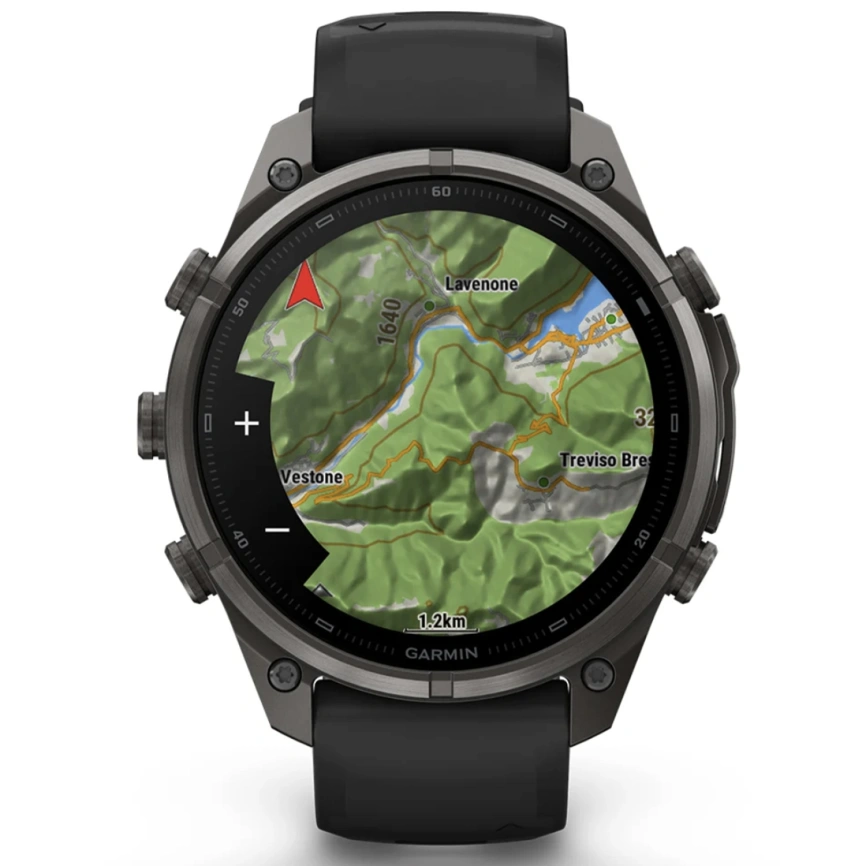 Смарт-часы Garmin Fenix 9 Pro 47mm Amoled (010-04336-16) Carbon Gray DLC Titanium with Black/Pebble Gray Silicone Band фото 9