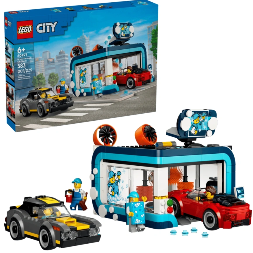 Конструктор LEGO City Robot Car Wash 60497 фото 1