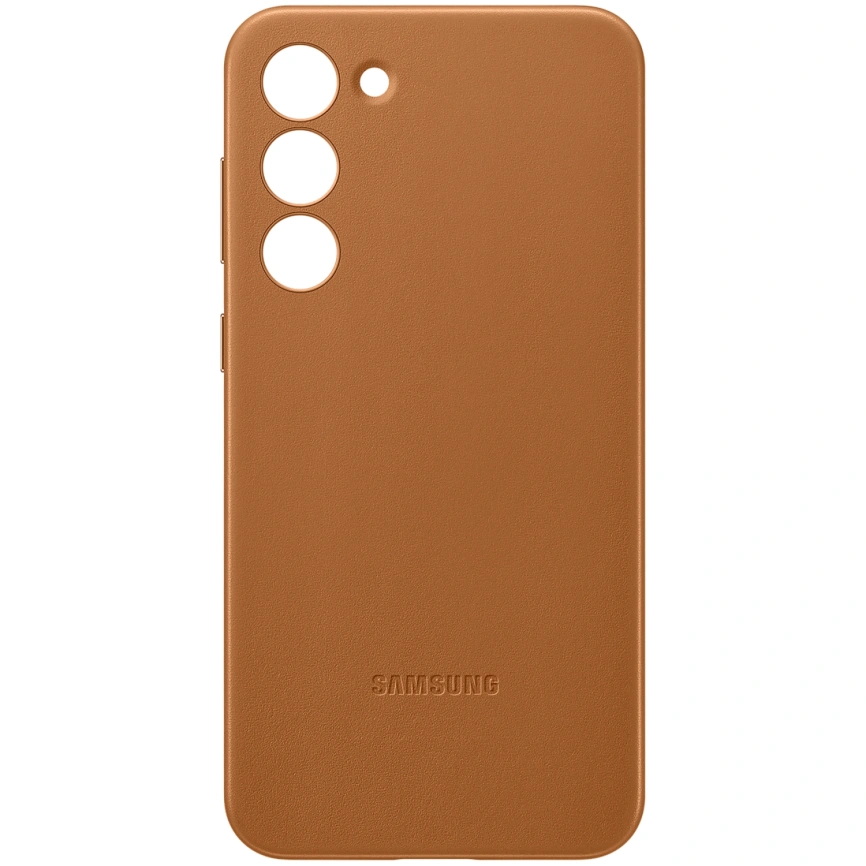 Чехол Samsung Leather Case для Galaxy S23 Plus Camel фото 1