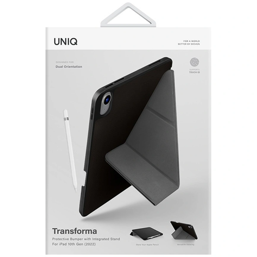 Чехол Uniq Transforma для iPad 10.9 2022 Black фото 4