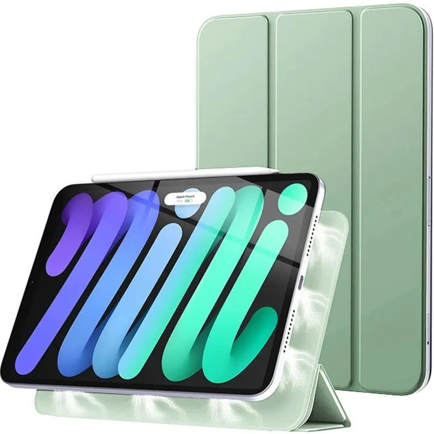 Чехол Gurdini Smart Magnet Series для iPad Mini (2024) Green фото 1