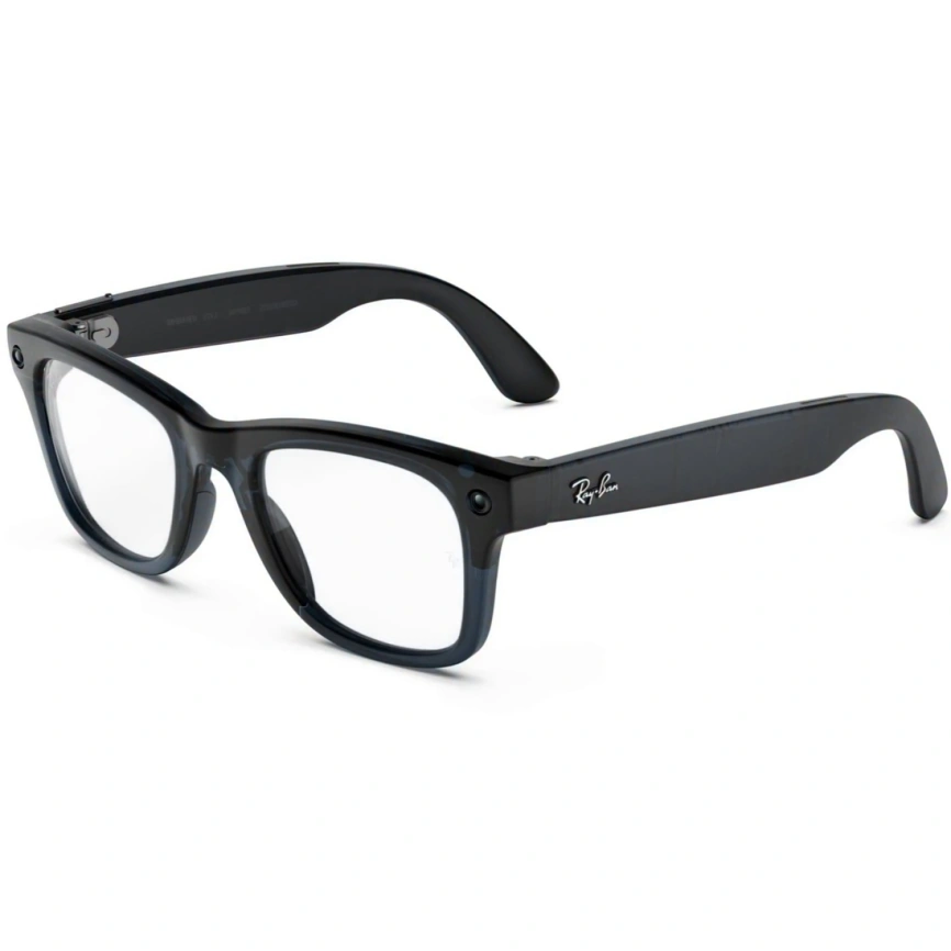 Умные очки Ray-Ban Wayfarer (Gen 3) Transparent Matte Ocean Blue Standard Transitions Grey фото 1