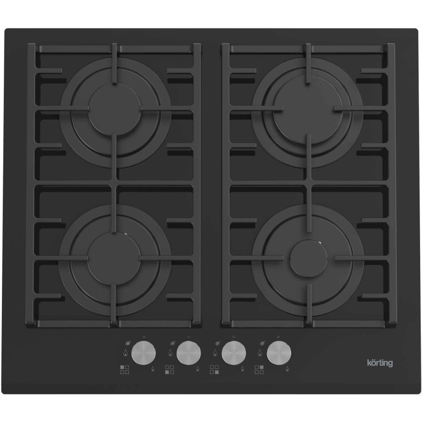 Газовая варочная панель Korting HGG 6805 CN Black фото 1
