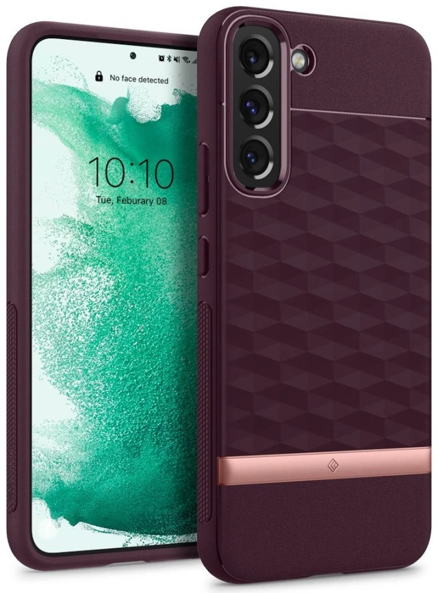 Чехол Spigen Parallax Galaxy S22 Plus (ACS03975) Burgundy фото 3