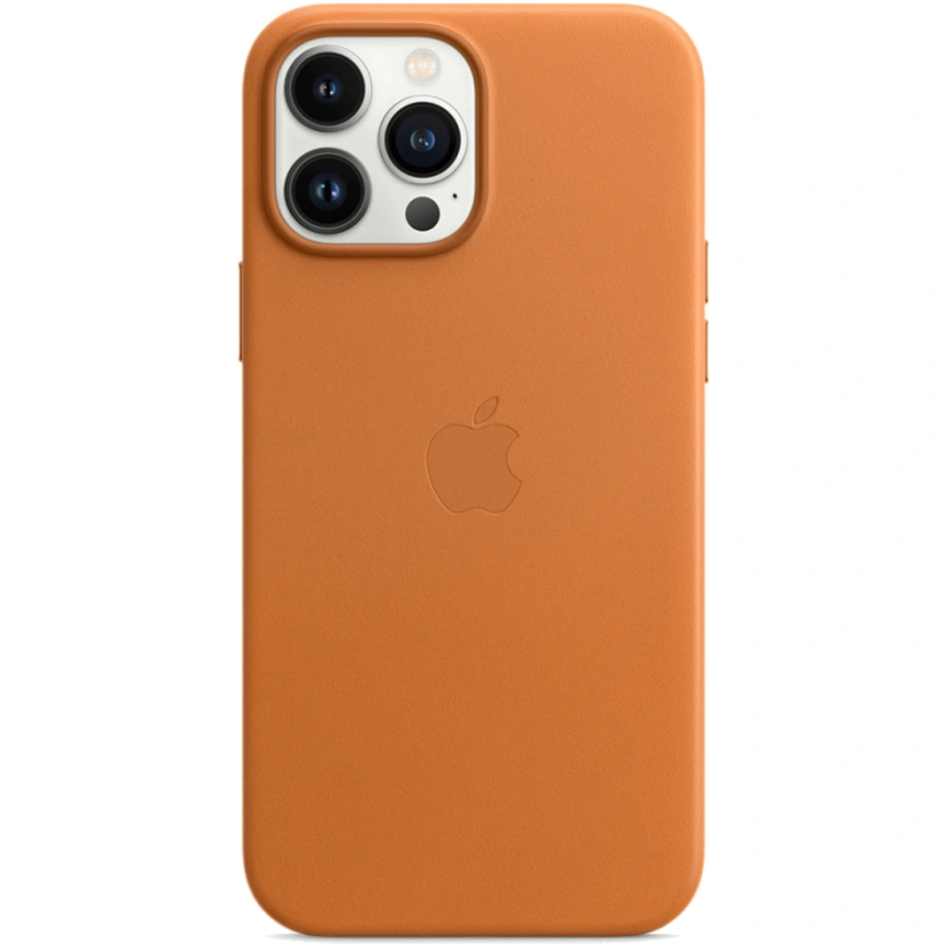Кожаный чехол Apple MagSafe для iPhone 13 Pro Golden Ocher фото 3
