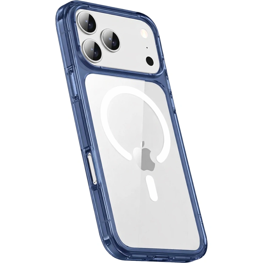 Чехол Gurdini Alba Series Protective with MagSafe для iPhone 17 Pro Dark Blue фото 1