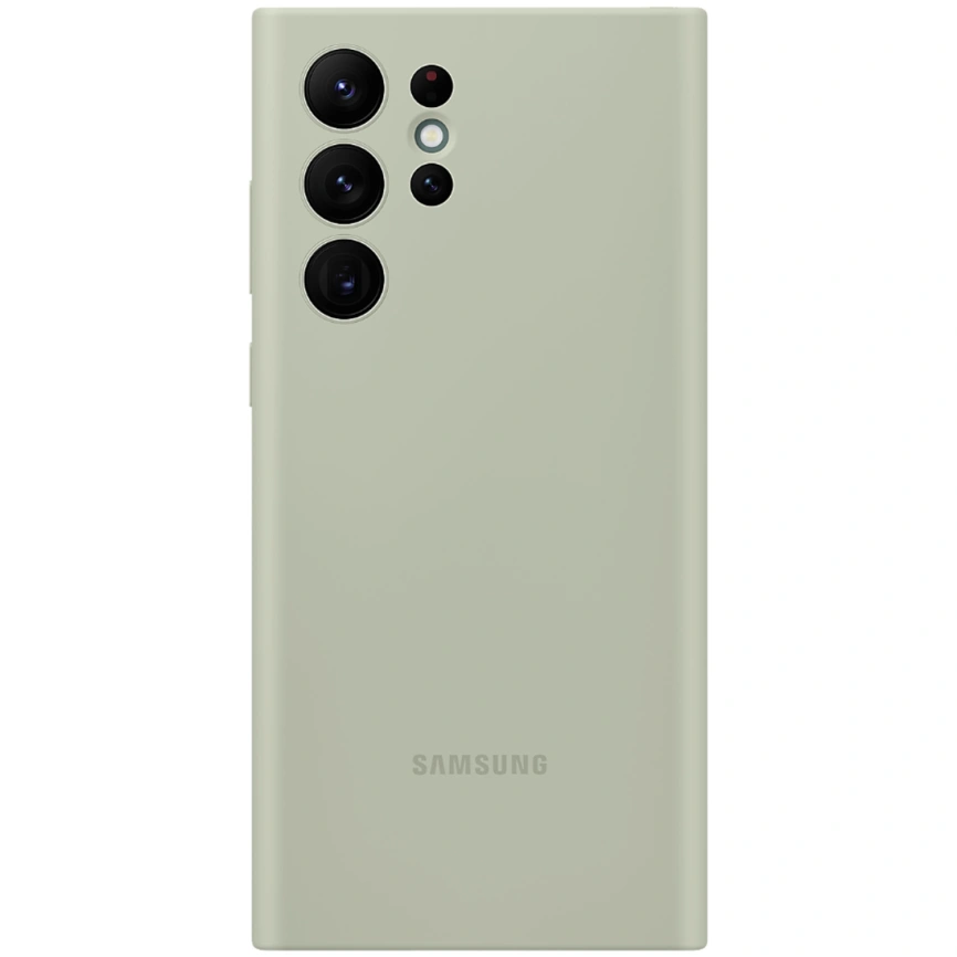 Чехол Samsung Silicone Cover для Galaxy S22 Ultra (EF-PS908TMEGRU) Olive фото 4
