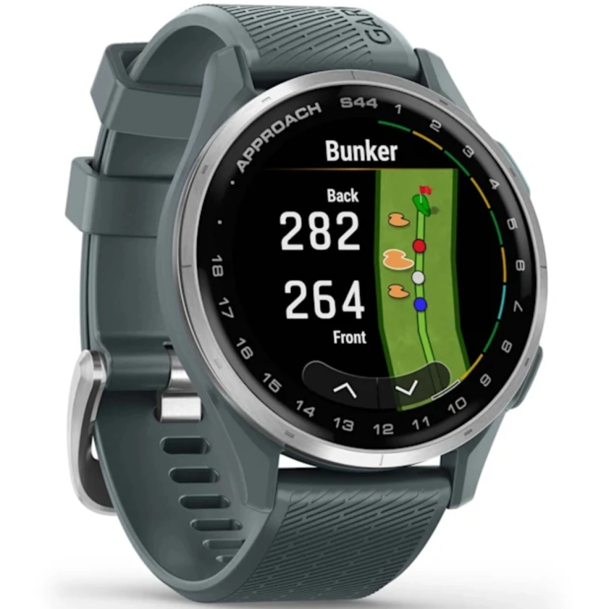Смарт-часы Garmin Approach S44 43mm ( 010-03009-01) Silver/Twilight Silicone Band фото 3