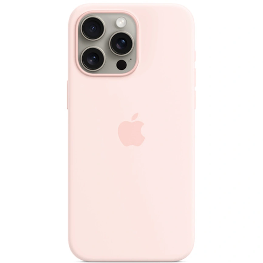 Силиконовый чехол Apple MagSafe для iPhone 15 Pro Light Pink фото 2
