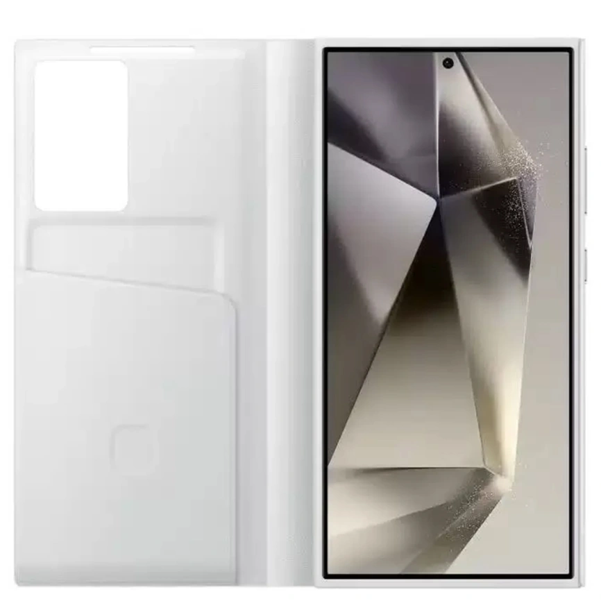 Чехол-книжка Samsung Smart View Wallet Case для S24 Ultra White фото 4