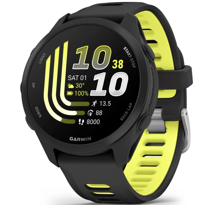 Смарт-часы Garmin Forerunner 170 Music (010-03920-10) Black/Amp Yellow фото 1