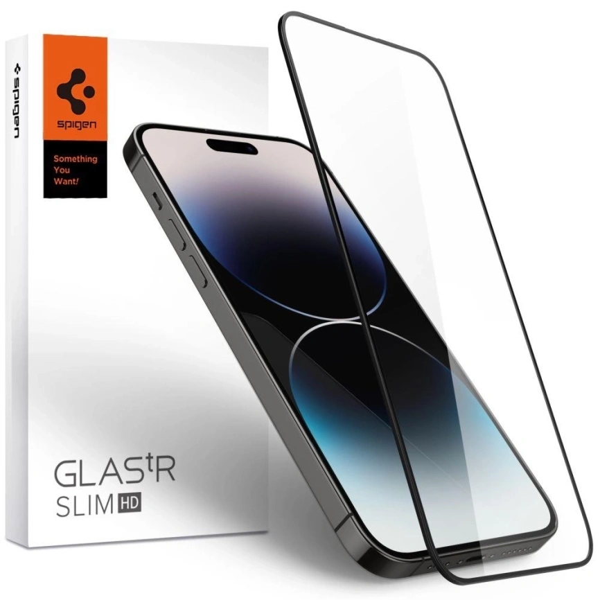 Защитное стекло Spigen iPhone 14 Pro Glass.tR Slim HD (AGL05221) фото 1