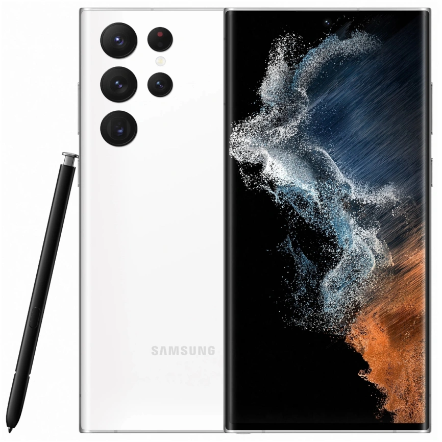 Смартфон Samsung Galaxy S22 Ultra SM-S9080 12/1Tb Белый фантом фото 1