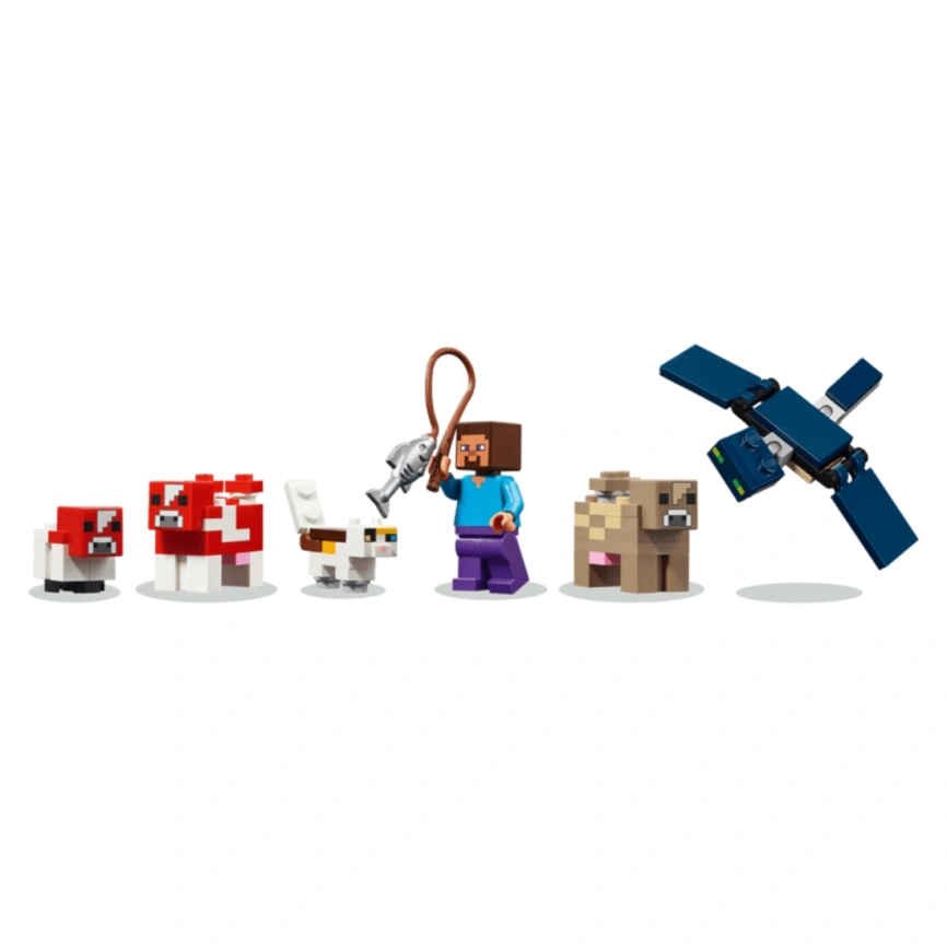 Конструктор LEGO Minecraft The Mooshroom House 21270 фото 4