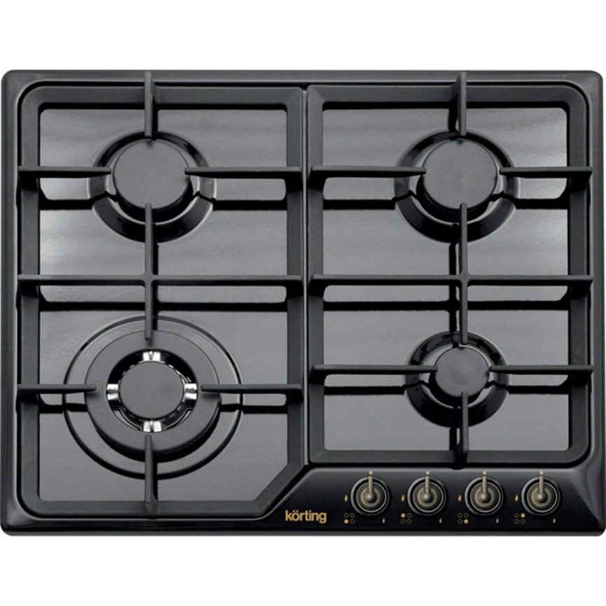Газовая варочная панель Korting HG 630 CTSN Matte Black фото 1
