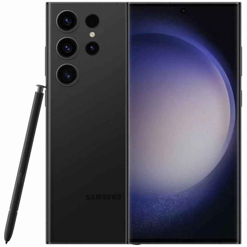 Смартфон Samsung Galaxy S23 Ultra SM-918B/DS 8/256Gb Phantom Black фото 1
