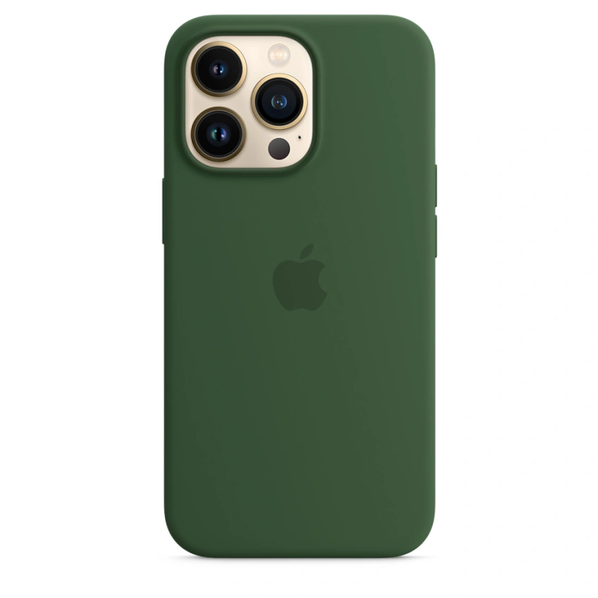 Силиконовый чехол Apple MagSafe для iPhone 13 Pro Green Clover фото 5