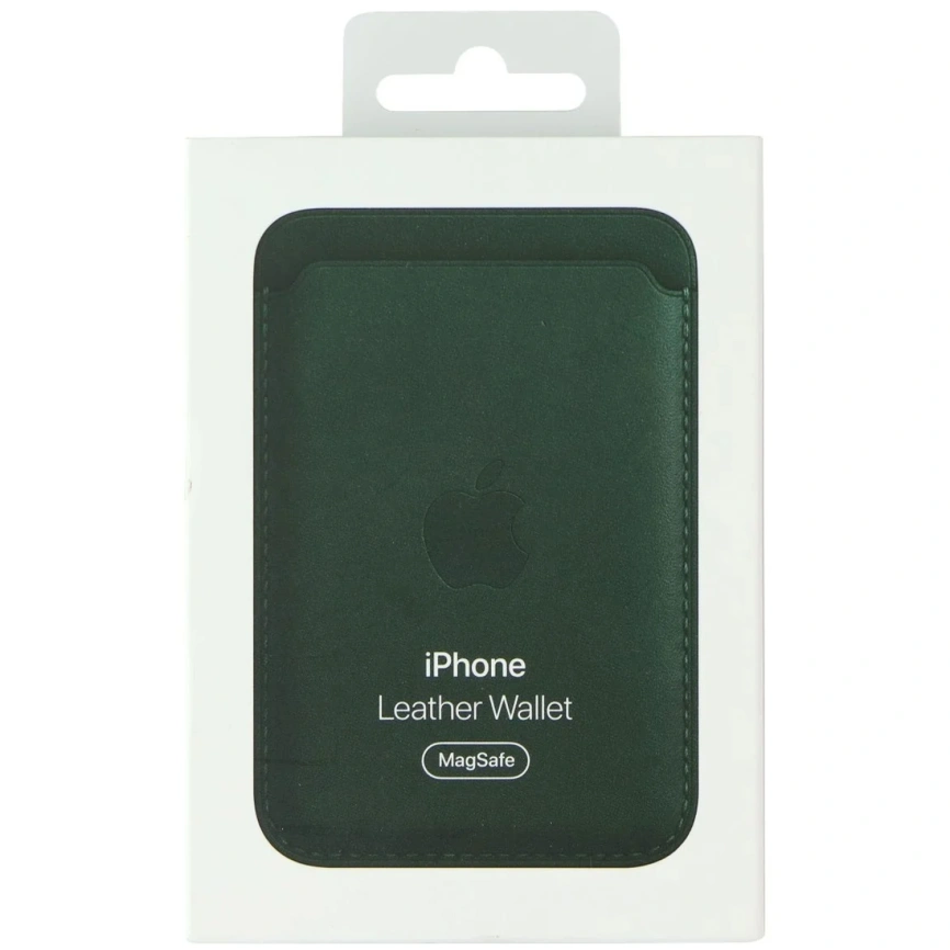 Картхолдер Apple iPhone Leather Wallet with MagSafe Sequoia Green (MM0X3) фото 3