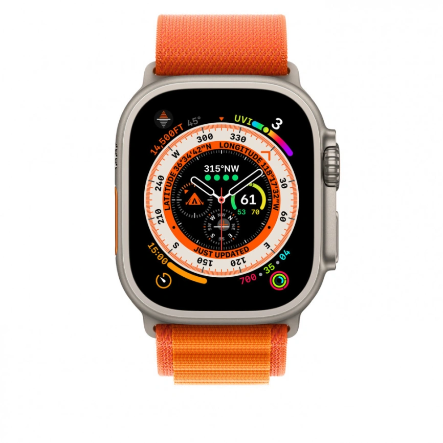 Ремешок Apple Watch Ultra 49mm Orange Alpine Loop L фото 3