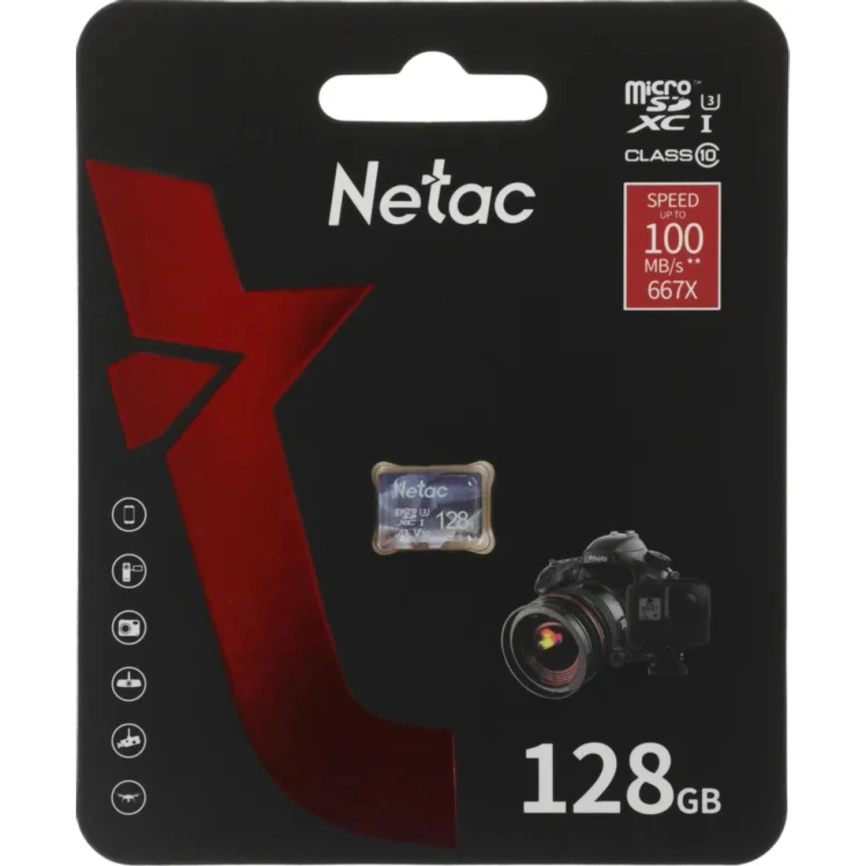 Карта памяти Netac SDXC class 10 (NT02P500ULT-128G-S) фото 2