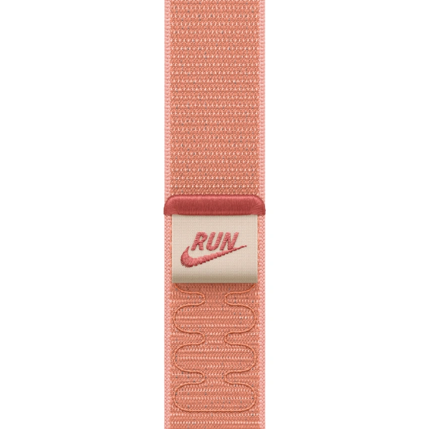 Смарт-часы Apple Watch SE (2025) 44mm Midnight Aluminum Case with Alpenglow Pink Nike Sport Loop фото 2