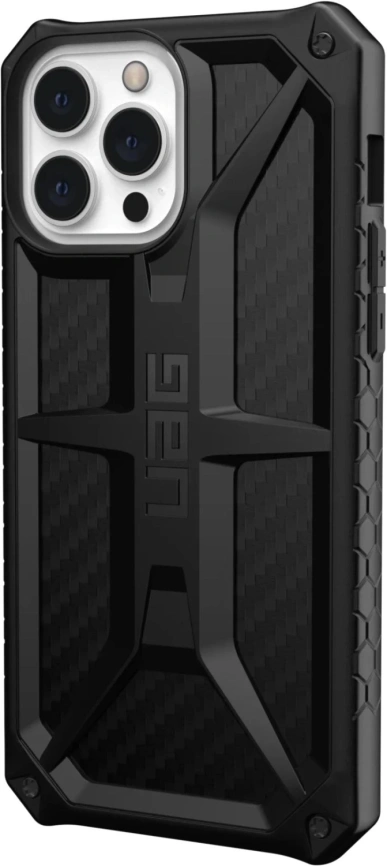 Чехол UAG Monarch для iPhone 13 Pro Max (113161114242) Carbon Fiber фото 4