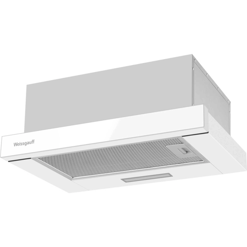 Встраиваемая вытяжка Weissgauff TEL 450 White Glass фото 1
