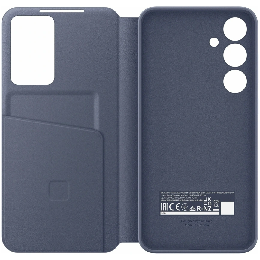 Чехол-книжка Samsung Smart View Wallet Case для S24 Plus Violet фото 5